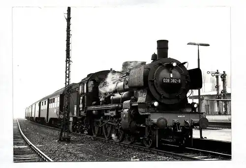 Foto 038 382-8 Dampflok Lokomotive 1960er, 1970er