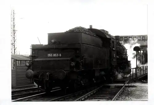 Foto Dampflok DB 055 853 Bw Gremberg 14.07.1969