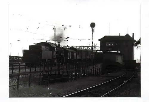 Foto Dampflok DB 055 513 Bw Hohenbudberg am Ablaufberg 07.06.1969
