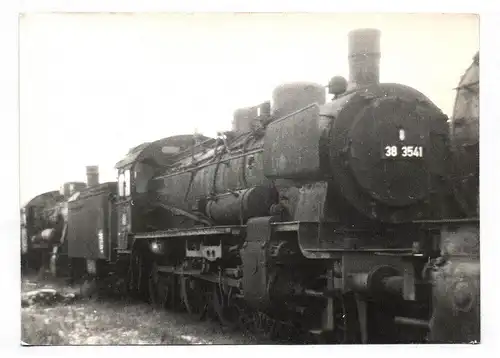 Foto DB Dampflok 38 3541 Bw Mönchengladbach z-gestellt in Hohenbudberg 09.01.196