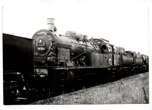 Foto Dampflok DB 78 094  ex Bw Köln-Eifeltor in Hohenbudberg 08.10.1968