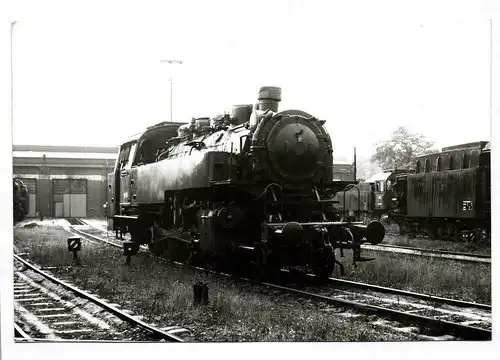 Foto DB Dampflok 86 491 + ex Bw Wt-Vohwinkel im Aw Schwertte (Ruhr) 09.10.1968