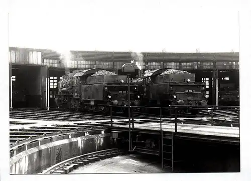 Foto Dampflok 055 220-8 und 055 738-9 Bw Gremberg 14.07.1969