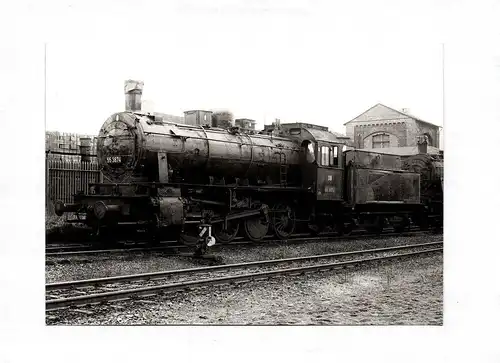 Foto Dampflok DB 55 3874 Dampflokomotive 1968