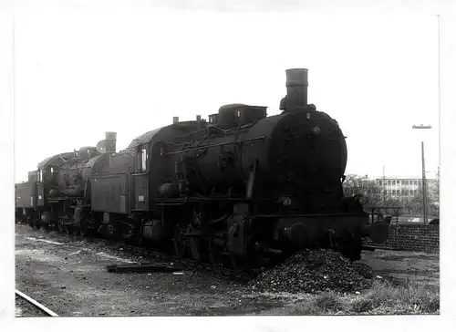 Foto Dampflokomotive DB 55 5628 + 55 3343 ex Bw Gremberg 10.05.1969