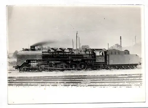 Foto Damflok während der Fahr Dampflokomotive 1960er 1970er