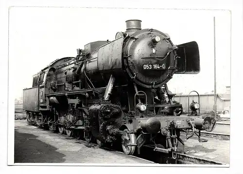 Foto Edampflok 053 164-0 Eisenbahn 1960er 1970er