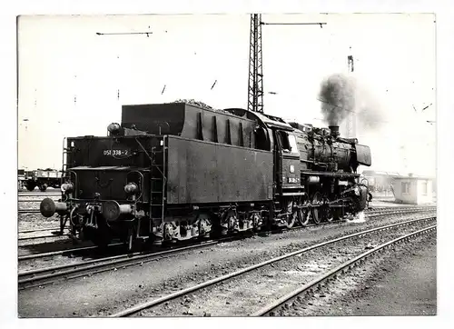 Foto Dampflok DB 051 338 Dampflokomotive Bw Hohenbudberg 22.05.1973