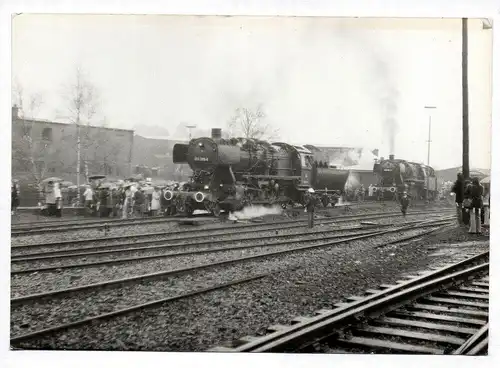 Foto Dampflok 053 075 Bw Duisburg-Wedau 050 164 Bw Stolberg 04.04.1976