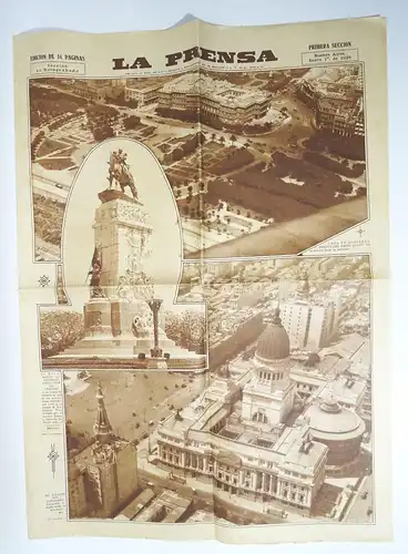 Konvolut Argentinien Buenos Aires 1929 Zeitungen Bildband Reklame