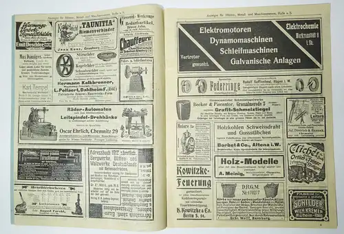 Halle Saale Anzeiger Hüttenwesen Metallwesen Maschinenwesen 1912 Nr 24