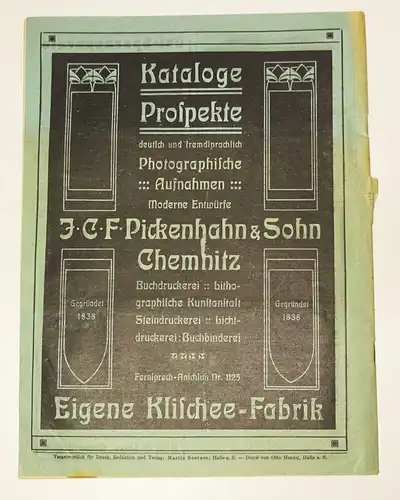 Halle Saale Anzeiger Hüttenwesen Metallwesen Maschinenwesen 1912 Nr 24