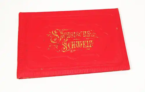 Leporello Sächsische Schweiz Ansichten um 1890er 