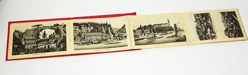 Leporello Sächsische Schweiz Ansichten um 1890er 