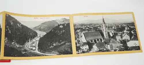 Oybin Leporello um 1900 Ansichten Zittauer Gebirge Oberlausitz Sachsen