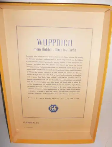 Si-Si Wuppdich mein Hütchen flieg ins Loch 1959 DDR Hütchenspiel Nr.125