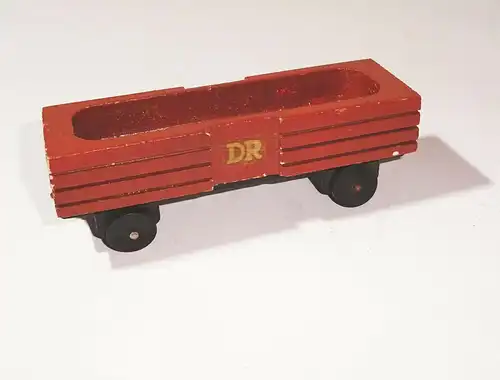 Alte Holz Eisenbahn wohl Erzgebirge Dampflok Kühlwagen Güterwagen wie H0