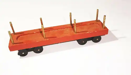 Alte Holz Eisenbahn wohl Erzgebirge Dampflok Kühlwagen Güterwagen wie H0