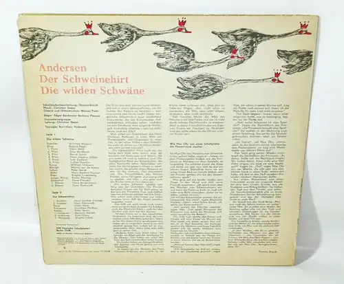 Andersen Der Schweinehirt , Die wilden Schwäne 1974 DDR Schallplatte