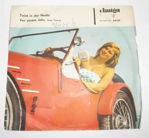 Amiga Single MANFRED KRUG Twist in der Nacht & Vor einem Jahr 450359 Vinyl !