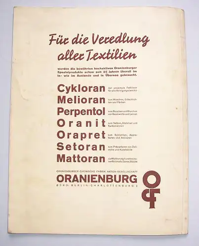 Klepzig`s Textil Zeitschrift für die gesamte Textilindustrie 1937 viel Reklame