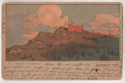 Reklame Ak Messmer Thee Tee Rigi Kulm Sonnenaufgang  ! (A2751