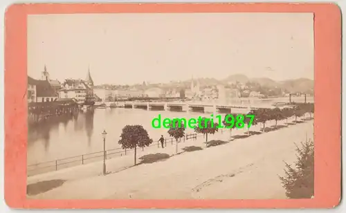 CdV Foto Luzern Schweiz Swiss um 1870 vintage photo ! (F1821