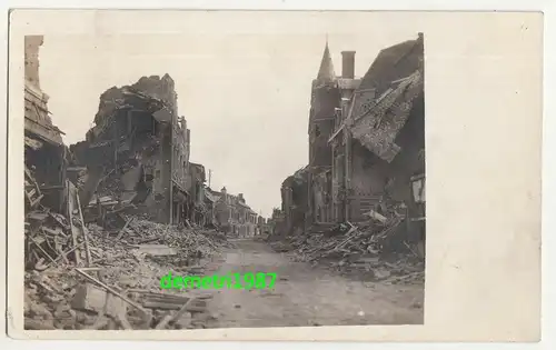Foto Ak zerstörtes Bapaume Frankreich france 1 Wk IWW ! (F853