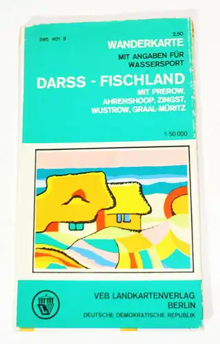 Wanderkarte Darss - Fischland Prerow,Ahrenshoop, Zingst, Wustrow,Graal-Müritz(H4