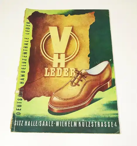 Katalog Deutsche Handelszentrale Leder Halle Saale 1951 Schuhe Schuster !