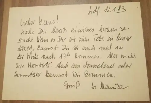 Postkarte DDR Leutersdorf 1983 Sachsen Brief