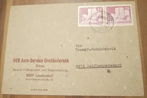 VEB Auto Service Dreiländereck Zittau DDR 1980