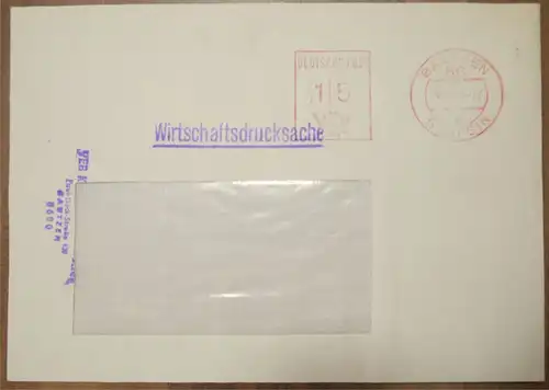 Wirtschaftsdrucksache VEB Bautzen 1983 DDR