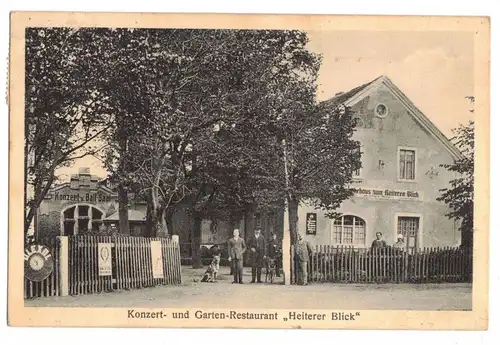 Ak Konzert und Garten Restaurant Heiterer Blick Bautzen 1930