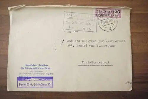 Brief ZKD Staatliches Komitee für Körperkultur und Sport DDR 1956