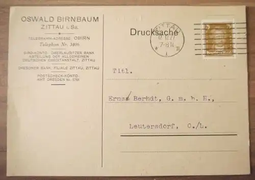 Drucksache 1927 Oswald Birnbaum Zittau DR DR DR DR