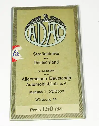 ADAC Straßenkarte Würzburg 44 Leinen Landkarte Mittelbach