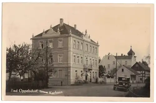 Foto Ak Bad Oppelsdorf Kurhaus Schlesien 1933