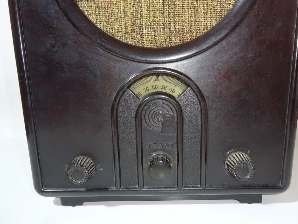 Volksempfänger VE301 W Bakelit Radio Neufeldt Kuhnke 1930er toller Zustand 6