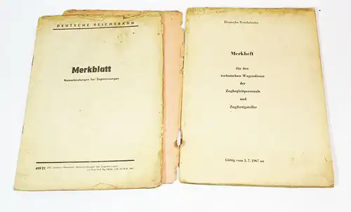 Technischer Wagendienst Zugbegleitpersonale Zugfertigsteller 1967