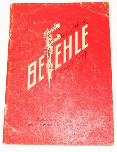 Schriftliche Befehle Helmut Weiß Eisenbahn Reichsbahn 1981