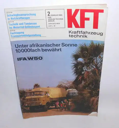 KFT Kraftfahrzeugtechnik Zeitschrift 2 Februar 1980 IFA W50 VW Jetta !