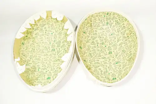 DDR Osterei Pappei Ostern Eastern candy container Vintage 