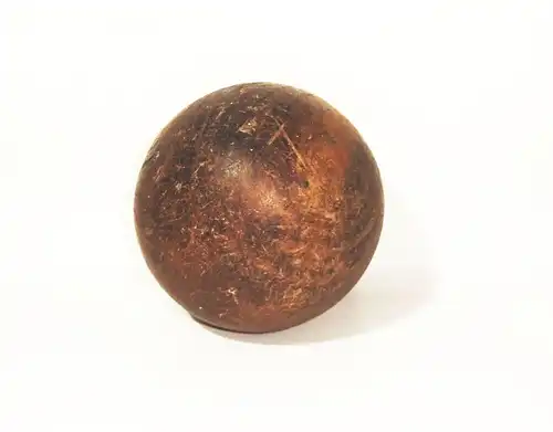 Uralte Kegelkugel aus Holz Ø 14 cm Kugel Sanktuskugel Vollkugel Loft Deko