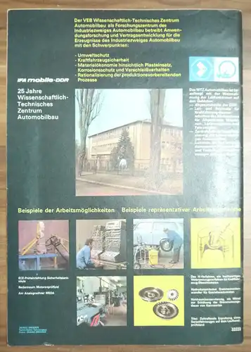 Sowjetische Automobile DDR Zeitschrift KFT WAS 2102 Wartburg 353 Juni 1976