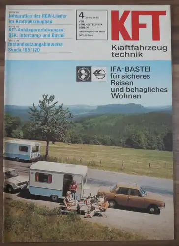 KFTHeft April 1978 Integration der RGW Länder im Kraftfahrzeugbau