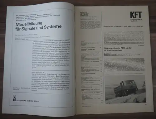 KFTHeft April 1978 Integration der RGW Länder im Kraftfahrzeugbau