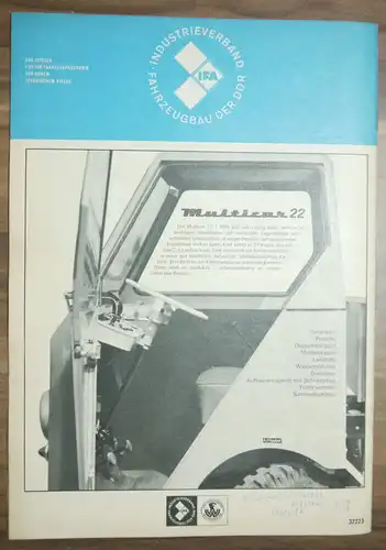 KFT VEB Verlag Technik Berlin Januar 1970 Beurteilung Wartburg 353 50 PS Motor