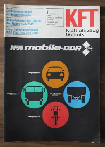 KFT Luftleiteinrichtungen an Güterwagen Heft Januar 1979 Moskwitsch 2140