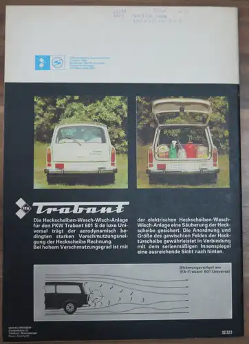 Rationalisierung im Verkehrswesen KFT Januar 1981 Trabant 601 Universal S deLuxe